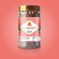Simply Dhoop Artisanal Garden Dhoop Sticks in a premium 100g glass jar. Charcoal-free, hand-rolled incense with a fresh botanical fragrance.