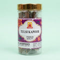 Simply Dhoop Veer Tulsi Kapoor Dhoop Sticks in premium 100g glass jar - charcoal free incense.